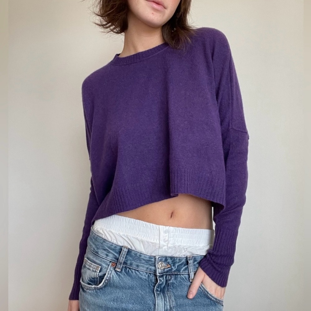 Free People Purple Sweater